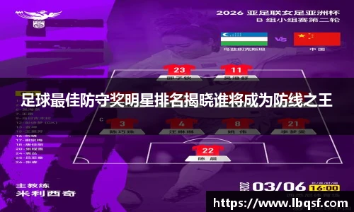 足球最佳防守奖明星排名揭晓谁将成为防线之王